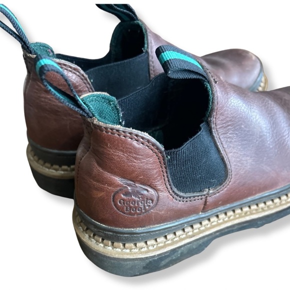 Georgia Boot Eagle Chelsea Work Boots – Men’s 7M – Brown Leather main image 5